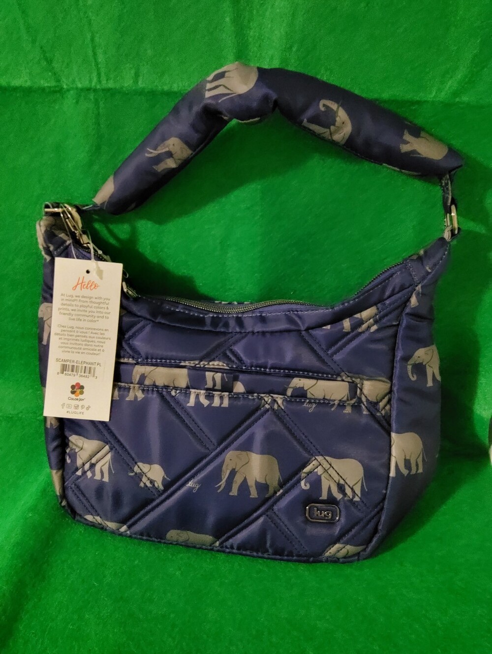 Lug, Scamper, Elephant Purple, Top Handle And Crossbody Strap